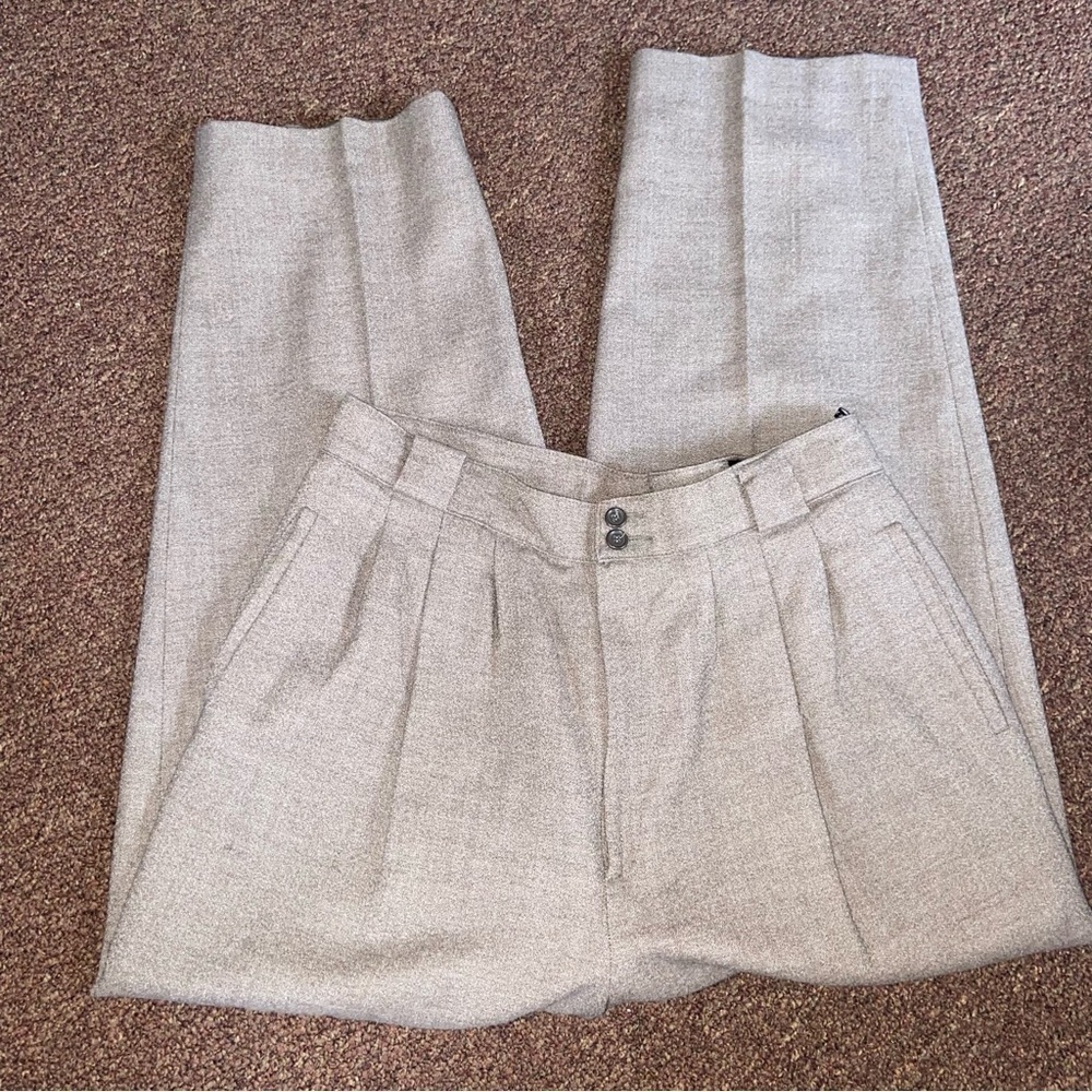GIORGIO Sant’Angelo wool slack are Made in Macedonia. Vintage classic trousers.